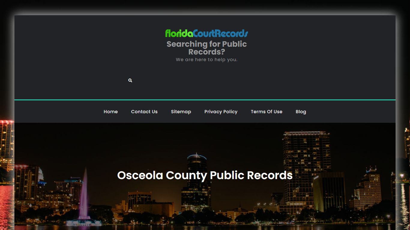 Osceola County Public Records